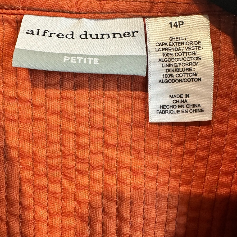 Alfred Dunner Women’s Size 14P Patchwork Quilted Jacket – EUC - Picture 3 of 3